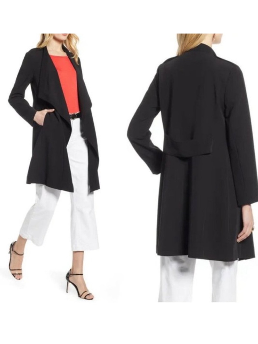 Halogen Black Drape Jacket